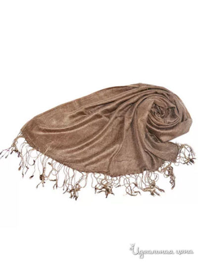 Палантин, 190х95 см 100platkov, цвет коричневый