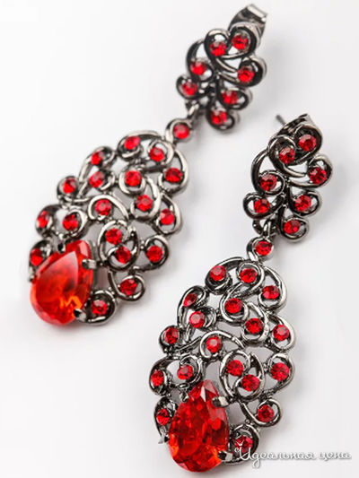 Серьги Paola Visconti, цвет красный