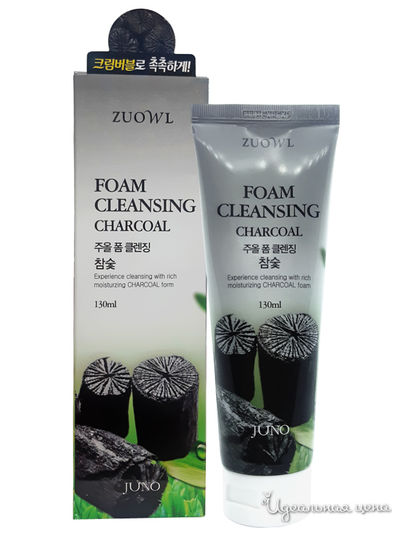 Пенка для умывания Древесный уголь, 130 мл, JUNO
