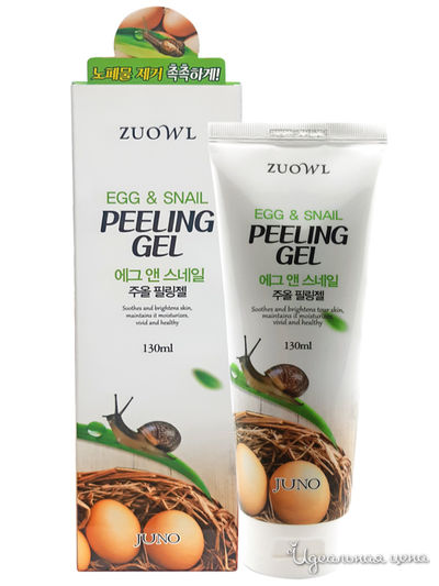 Гель-скатка очищающий Яйцо и улитка, 130 мл, JUNO