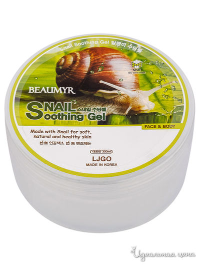 Гель смягчающий с улиткой, 300 мл, JUNO