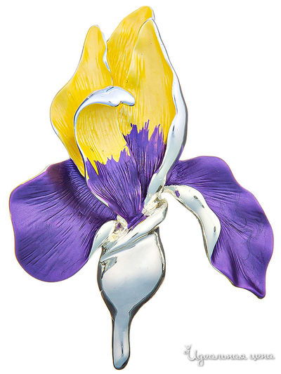 Брошь Shadore, цвет желтый, фиолетовый