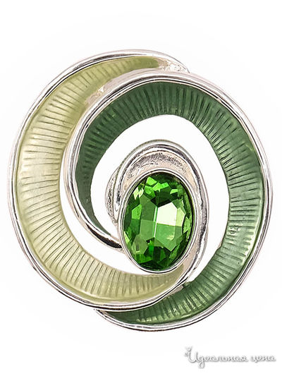 Брошь Shadore, цвет зеленый