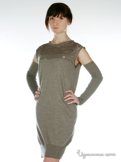 Платье SOCIETA&ATOS LOMBARDINI, цвет цвет коричневый