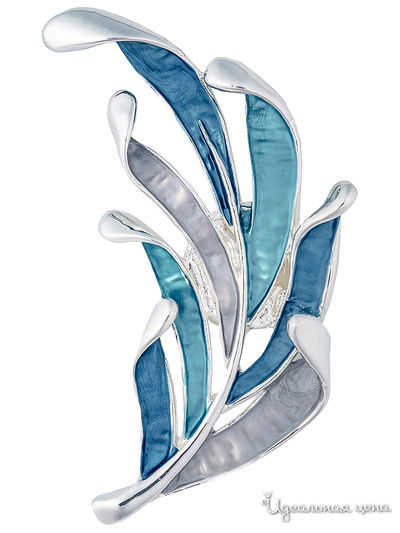 Брошь Shadore, цвет синий, бирюзовый, голубой