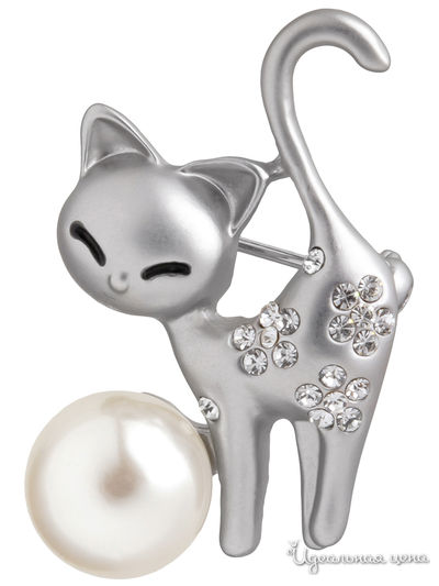 Брошь Shadore, цвет серебряный