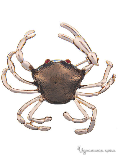 Брошь Shadore, цвет светло-коричневый