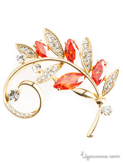Брошь Shadore, цвет золотой, оранжевый