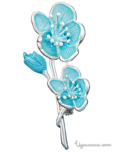 Брошь Shadore, цвет бирюзовый