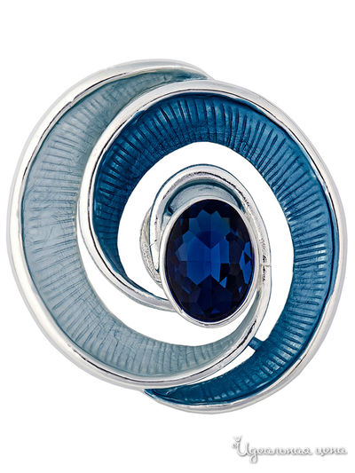 Брошь Shadore, цвет темно-синий, голубой