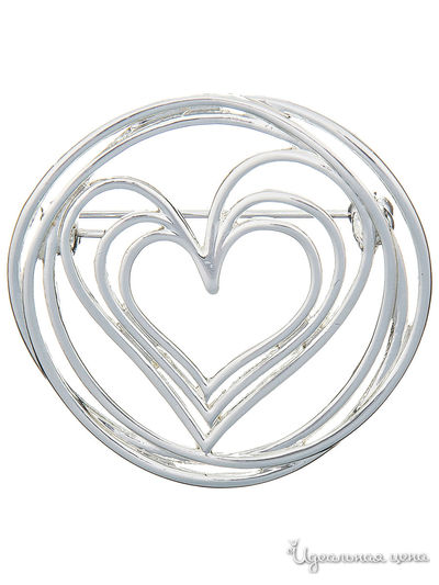 Брошь Shadore, цвет белый