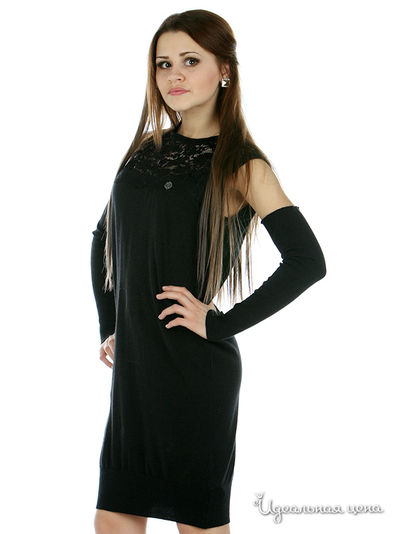 Платье SOCIETA&amp;ATOS LOMBARDINI женское, цвет черный