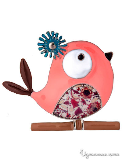 Брошь Shadore, цвет розовый