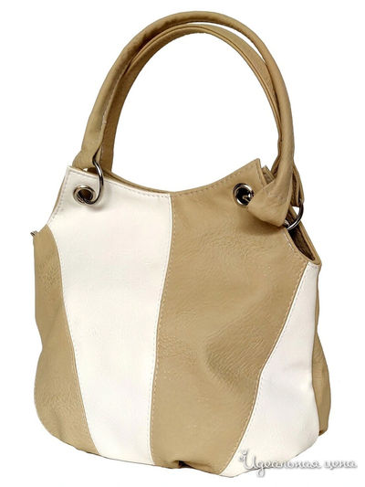 Сумка Мастер Дизайн, цвет бежевый, белый