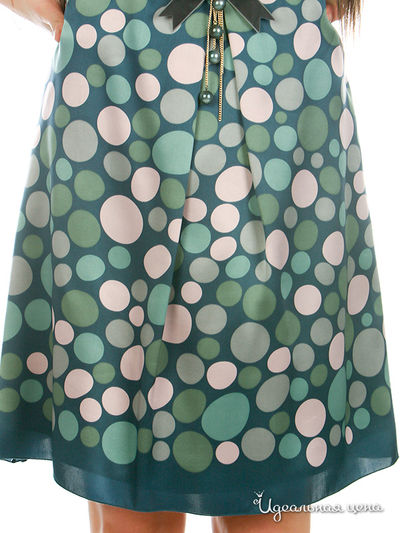 Платье CRISTINA EFFE женское, цвет зеленый / мультиколор