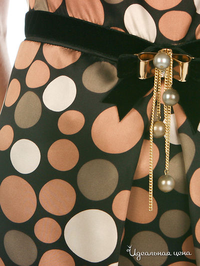 Платье CRISTINA EFFE женское, цвет коричневый / мультиколор