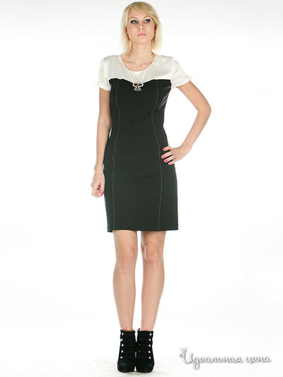 Платье SOCIETA&ATOS LOMBARDINI, цвет цвет черный / белый