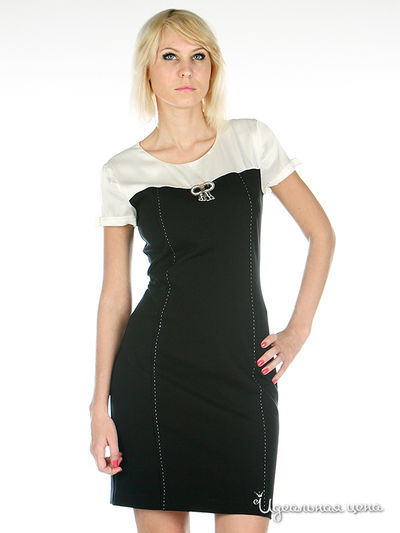 Платье CRISTINA EFFE женское, цвет черный / белый