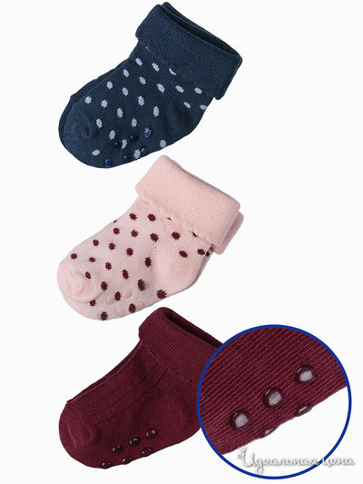 Носки, 3 шт 5.10.15, цвет мультиколор