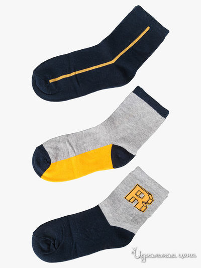 Носки, 3 шт. 5.10.15, цвет мультиколор