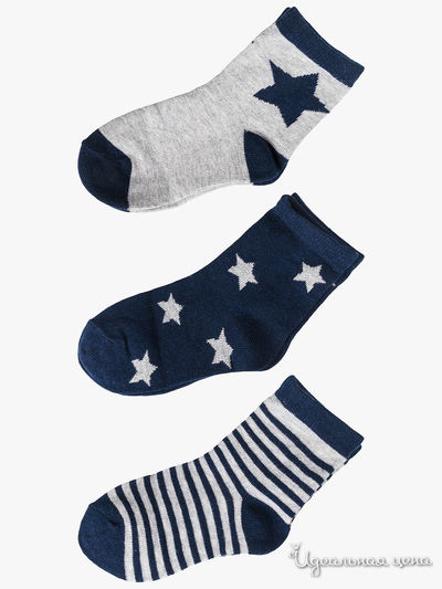 Носки, 3 шт 5.10.15, цвет мультиколор