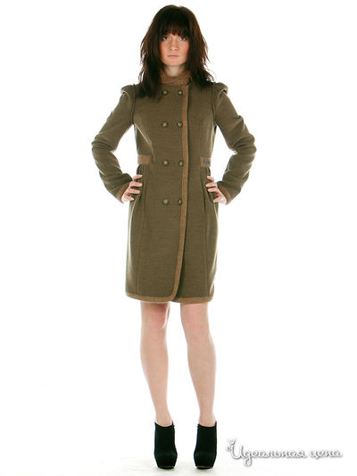 Пальто SOCIETA&ATOS LOMBARDINI, цвет цвет бежевый