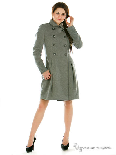 Пальто SOCIETA&ATOS LOMBARDINI, цвет цвет серый