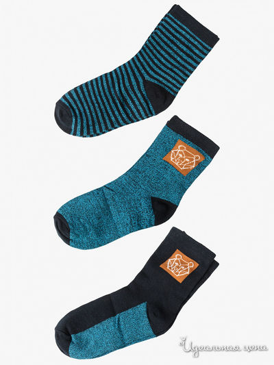 Носки, 3 пары 5.10.15, цвет синий