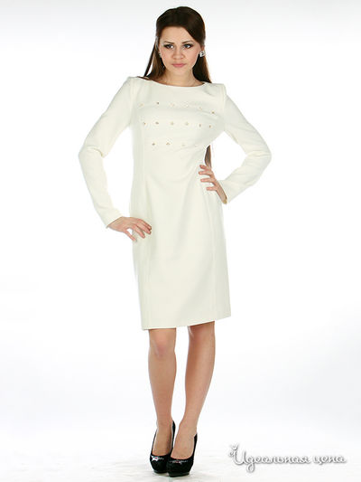 Платье Gizia&Balizza, цвет цвет белый