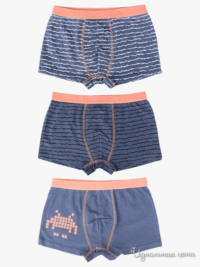 Комплект трусов, 3 шт 5.10.15, цвет синий