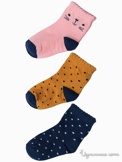 Комплект носков, 3 пары 5.10.15, цвет мультиколор