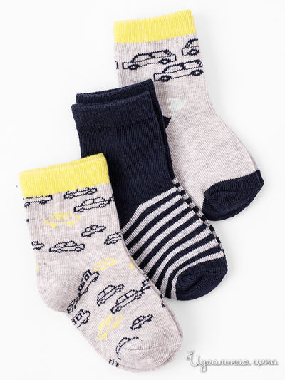 Комплект носков, 3 пары 5.10.15, цвет мультиколор