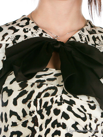 Платье BALIZZA женское, цвет белый / принт леопард