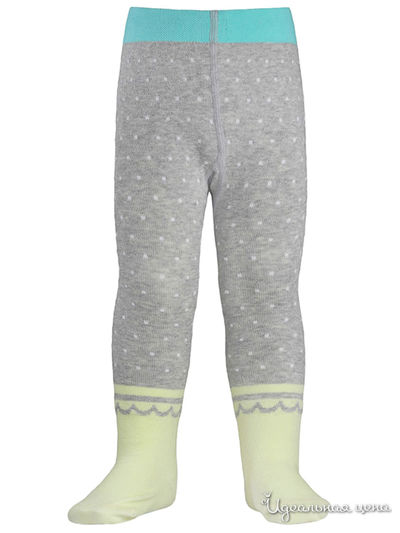 Колготки CONTE, цвет серый, салатовый