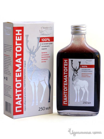 Пантогематоген "Сибирский целитель", 250 мл, Амбрелла