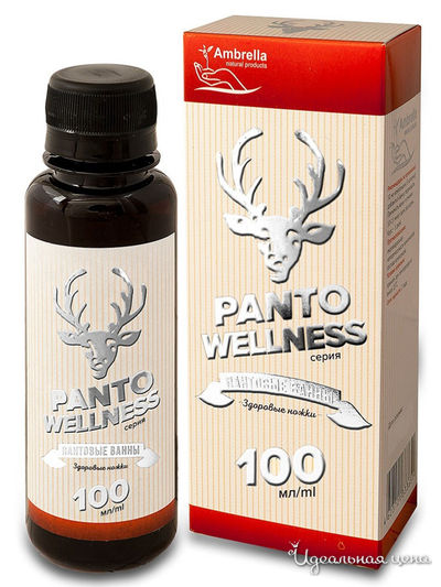 Пантовая ванна "Здоровые ножки", 100 мл, Амбрелла