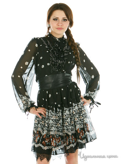 Платье SOCIETA&amp;ATOS LOMBARDINI женское, цвет черный / белый