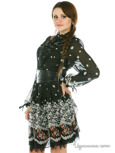 Платье SOCIETA&amp;ATOS LOMBARDINI женское, цвет черный / белый
