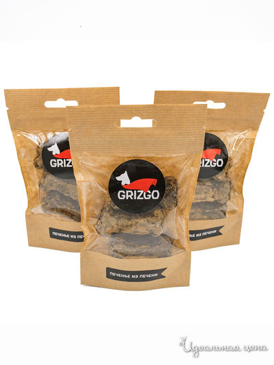 Печенье из печени, 3 шт GRIZGO, цвет Коричневый