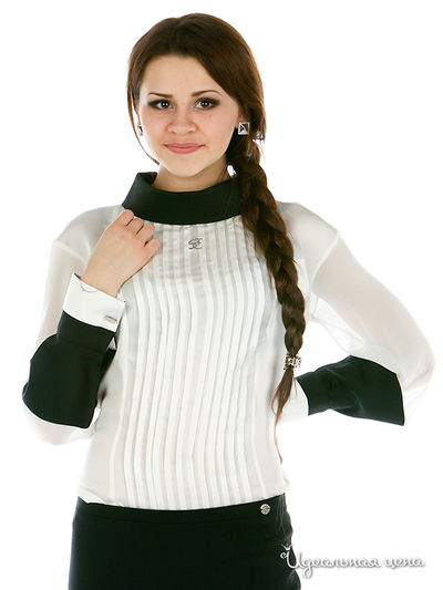 Блуза SOCIETA&ATOS LOMBARDINI, цвет цвет черный / белый