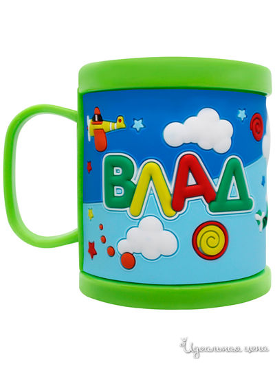 Детская кружка 3D с именем "Влад", 300 мл Be Happy, цвет мультиколор
