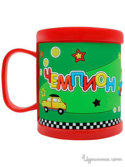 Детская кружка 3D с надписью "Чемпион", 300 мл Be Happy, цвет мультиколор