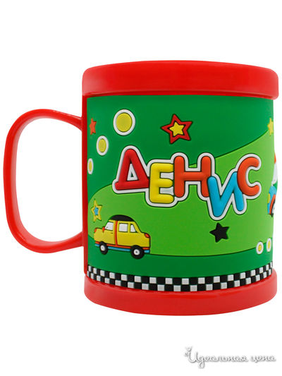 Детская кружка 3D с именем "Денис", 300 мл Be Happy, цвет мультиколор