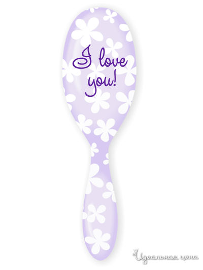 Подарочная расчёска &quot;I Love You&quot; Be Happy, цвет фиолетовый