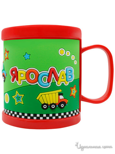 Детская кружка 3D с именем "Ярослав" Be Happy, цвет мультиколор