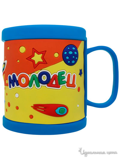 Детская кружка 3D с надписью "Молодец", 300 мл Be Happy, цвет мультиколор