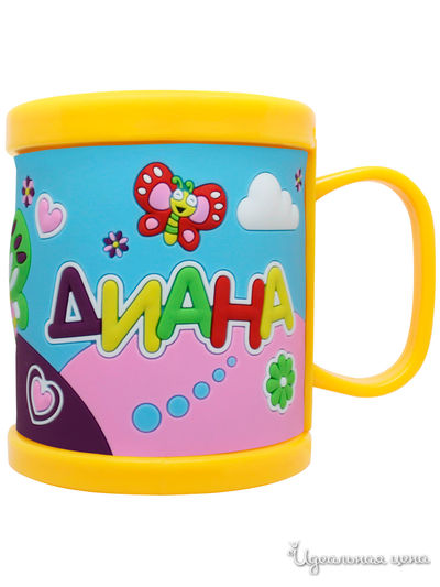 Детская кружка 3D с именем "Диана" , 300 мл Be Happy, цвет мультиколор