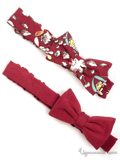 Повязка для головы, 2 шт. Kuza, цвет бордовый