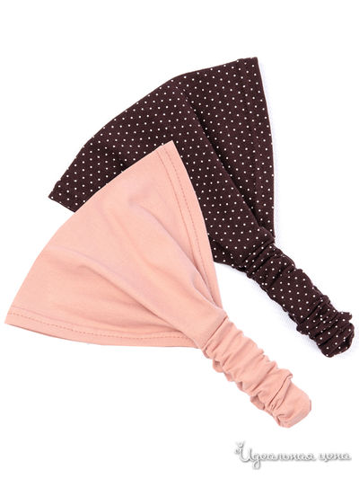 Бандана, 2 шт. Kuza, цвет розовый, коричневый