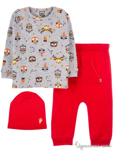 Костюм Kuza, цвет серый, красный
